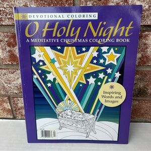3/$12! O Holy Night Devotional Coloring Book A Meditative Christmas 2016 Unused